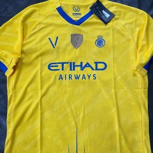 V brand SAUDI ARABIA AL NASSR FC Men's SOCCER JERSEY Sz S,M,L,XL,2XL New w tags